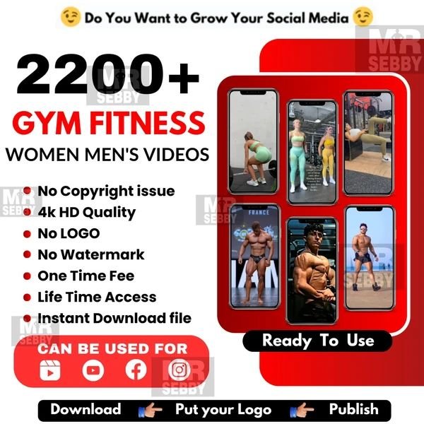 2500+ Gym Motivational Reels Video+ Bonuses